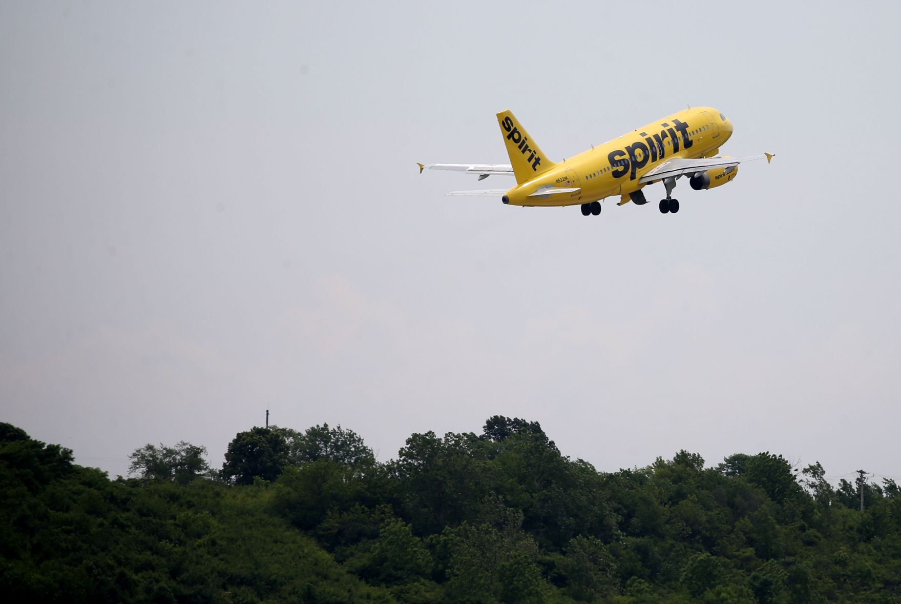 Spirit celebrates first STL departure with water cannon salute